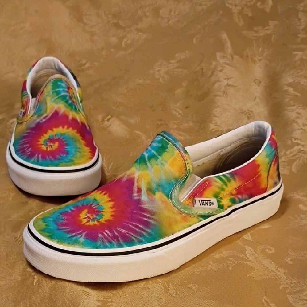 VANS Slip-On Multicolor Tie-Dye Women's 5.5 Men's 4.0